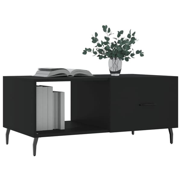 vidaXL sofabord 90x50x40 cm konstrueret træ sort