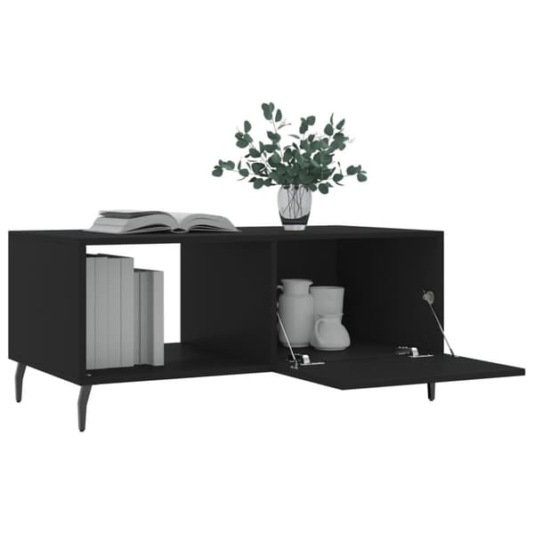 vidaXL sofabord 90x50x40 cm konstrueret træ sort