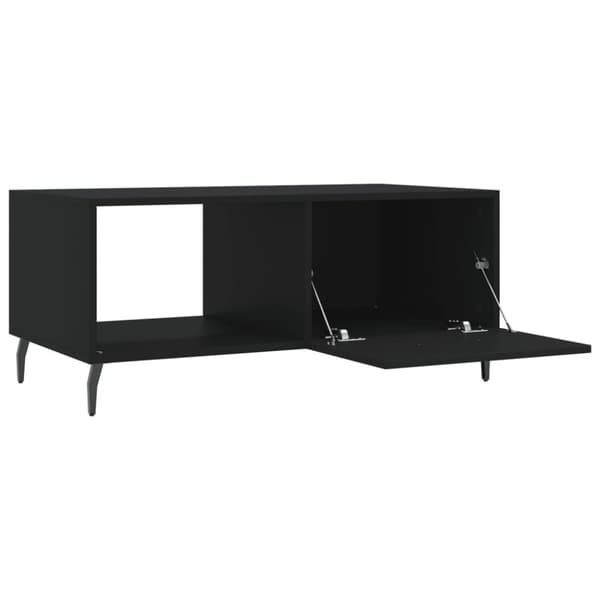 vidaXL Salongbord svart 90x50x40 cm konstruert tre