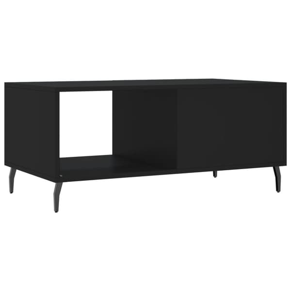 vidaXL Salongbord svart 90x50x40 cm konstruert tre