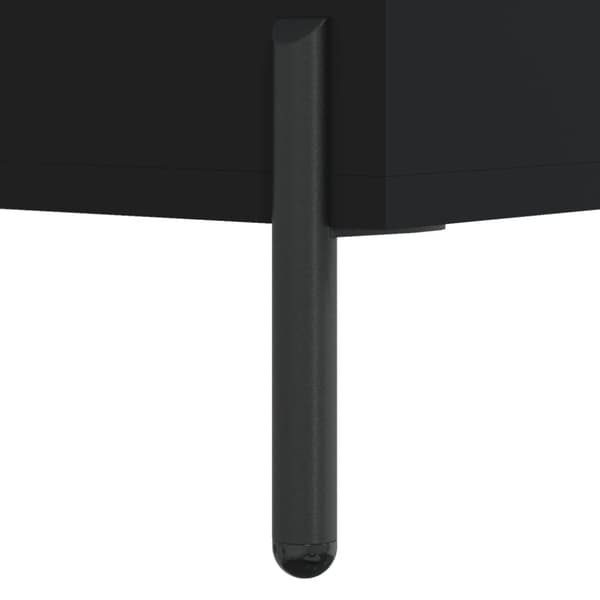vidaXL sofabord 50x50x40 cm konstrueret træ sort