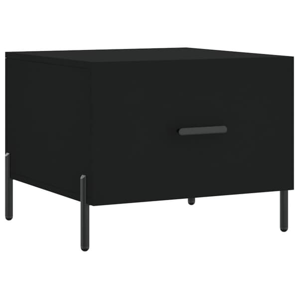 vidaXL sofabord 50x50x40 cm konstrueret træ sort