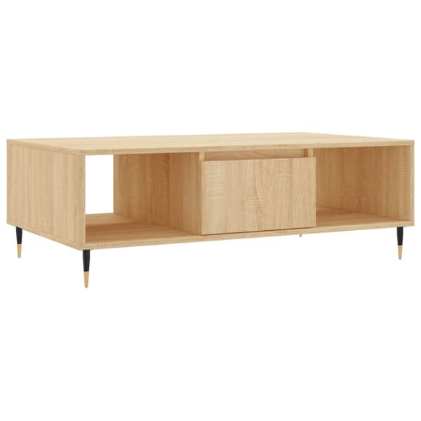 vidaXL Sohvapöytä Sonoma-tammi 104x60x35 cm tekninen puu
