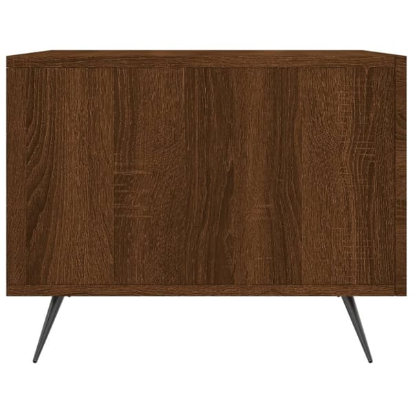 vidaXL Salongbord brun eik 50x50x40 cm konstruert tre