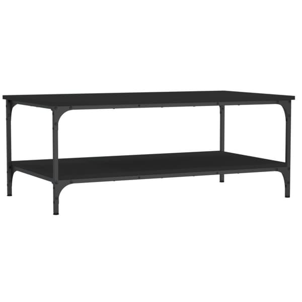 vidaXL Salongbord svart 100x55x40 cm konstruert tre