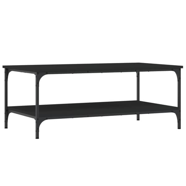 vidaXL Salongbord svart 100x55x40 cm konstruert tre