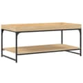 Pikkukuva 1 / 9: vidaXL Sohvapöytä Sonoma-tammi 100x49x45 cm tekninen puu