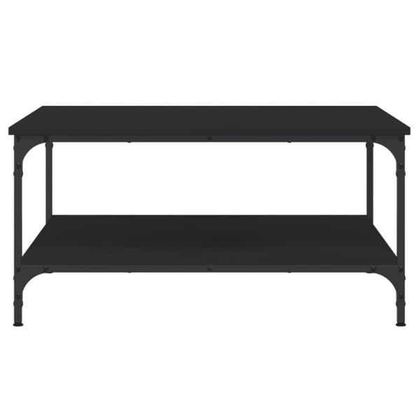 vidaXL sofabord 80x80x40 cm konstrueret træ sort