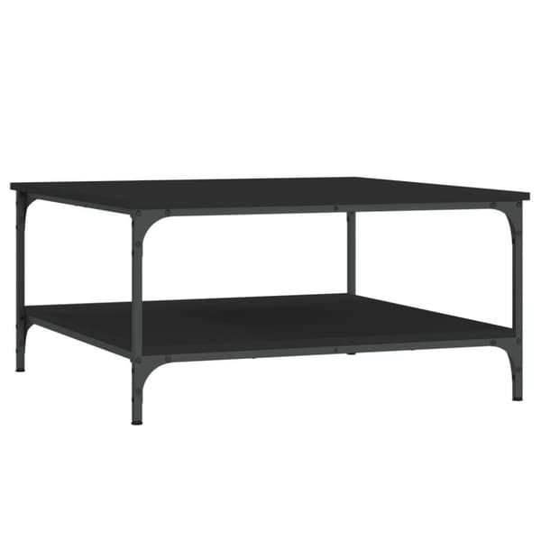 vidaXL sofabord 80x80x40 cm konstrueret træ sort