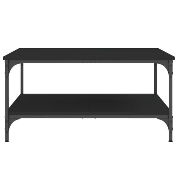 vidaXL Salongbord svart 80x80x40 cm konstruert tre