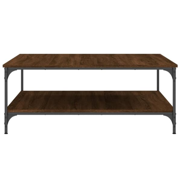 vidaXL Salongbord brun eik 100x100x40 cm konstruert tre