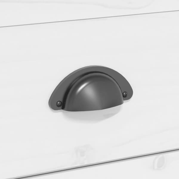 vidaXL Soffbord BODO vit 100x55x46 cm massiv furu