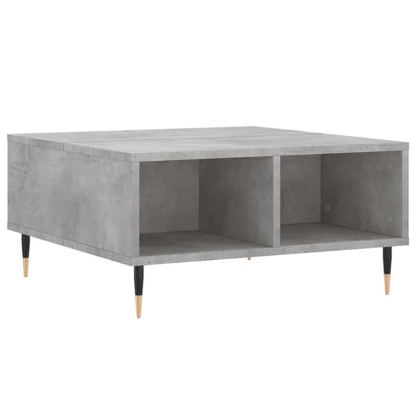 vidaXL Soffbord betonggrå 60x60x30 cm konstruerat trä