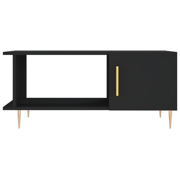 vidaXL Sohvapöytä musta 90x50x40 cm tekninen puu