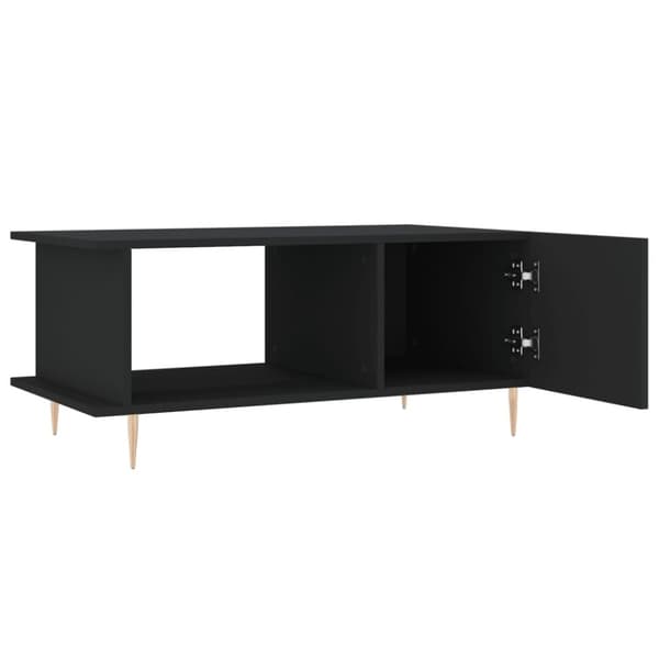vidaXL Sohvapöytä musta 90x50x40 cm tekninen puu