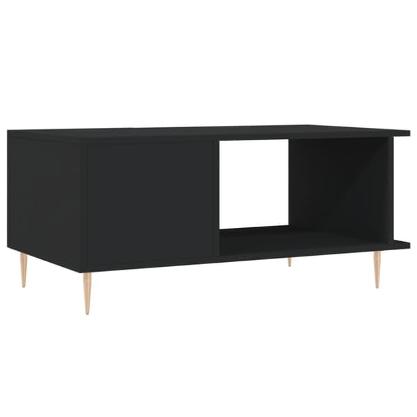 vidaXL Sohvapöytä musta 90x50x40 cm tekninen puu