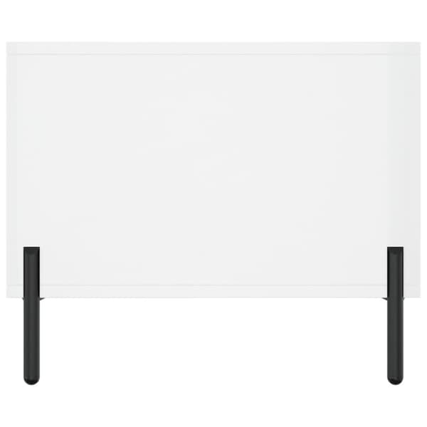 vidaXL Soffbord vit högglans 90x50x40 cm konstruerat trä