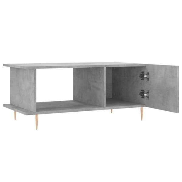 vidaXL Soffbord betonggrå 90x50x40 cm konstruerat trä