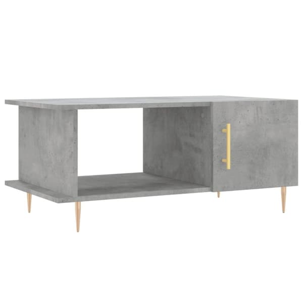 vidaXL Soffbord betonggrå 90x50x40 cm konstruerat trä