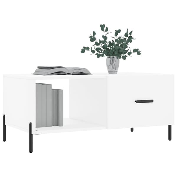 vidaXL sofabord 90x50x40 cm konstrueret træ hvid