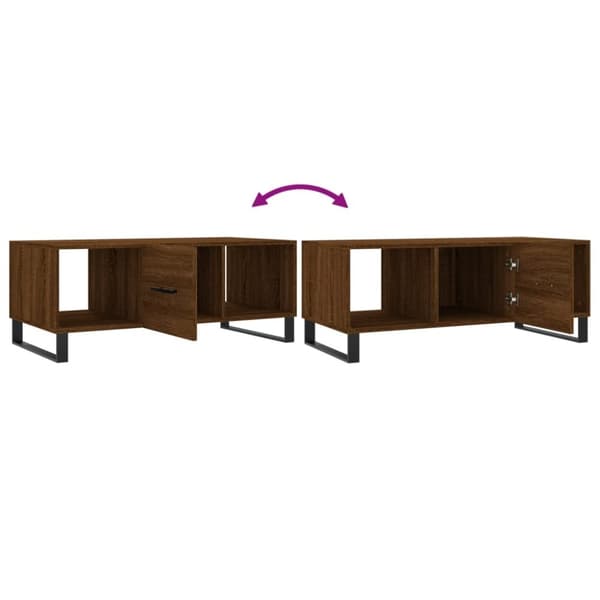 vidaXL Salongbord sonoma eik 102x50x40 cm konstruert tre