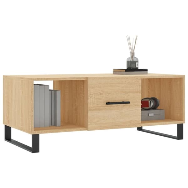 vidaXL Salongbord sonoma eik 102x50x40 cm konstruert tre