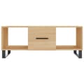Miniatyrbilde 5 av 11: vidaXL Salongbord sonoma eik 102x50x40 cm konstruert tre