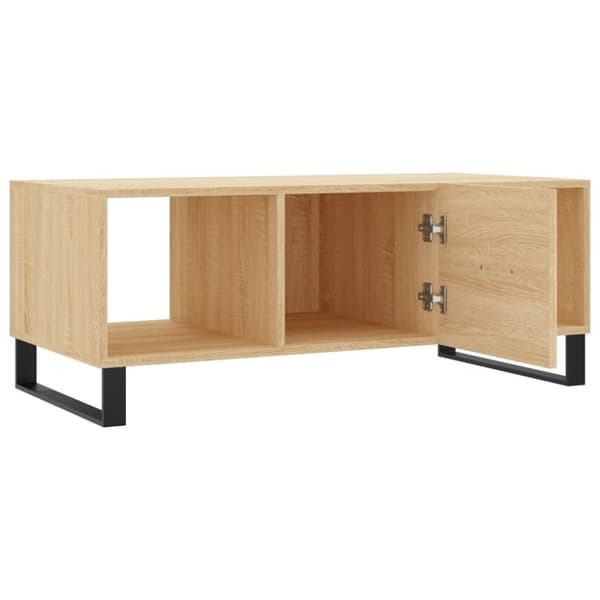 vidaXL Salongbord sonoma eik 102x50x40 cm konstruert tre