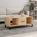 Miniatyrbilde 2 av 11: vidaXL Salongbord sonoma eik 102x50x40 cm konstruert tre