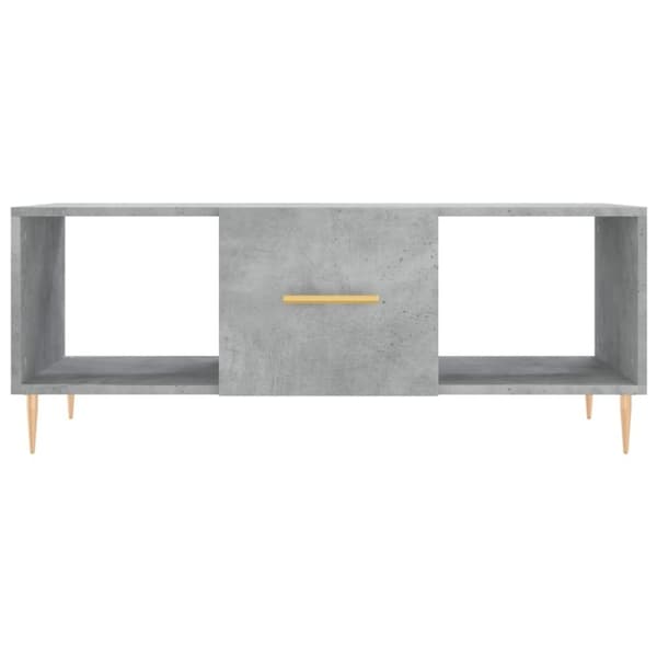 vidaXL Soffbord betonggrå 102x50x40 cm konstruerat trä