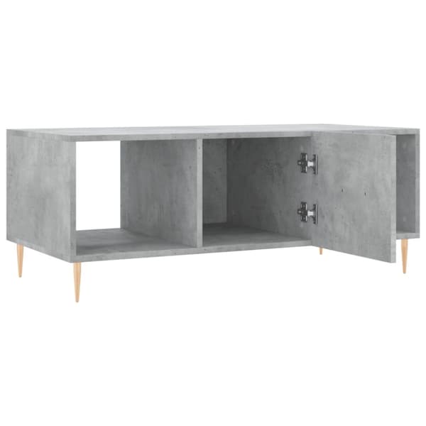 vidaXL Soffbord betonggrå 102x50x40 cm konstruerat trä