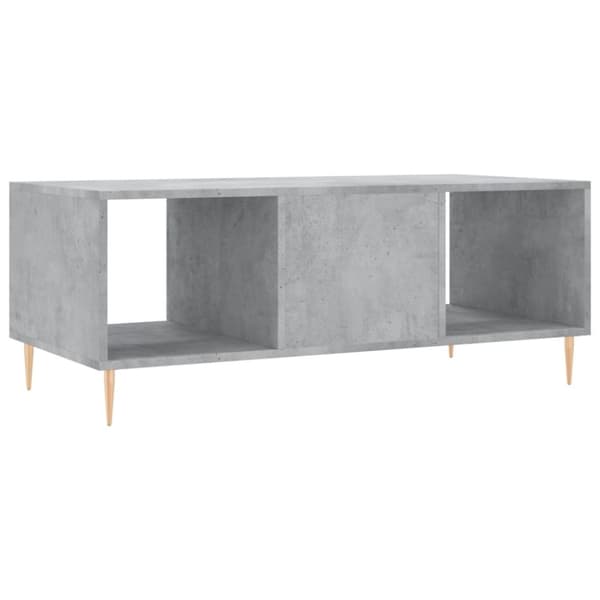 vidaXL Soffbord betonggrå 102x50x40 cm konstruerat trä