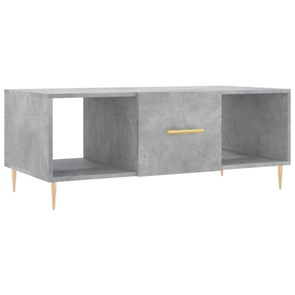 vidaXL Soffbord betonggrå 102x50x40 cm konstruerat trä