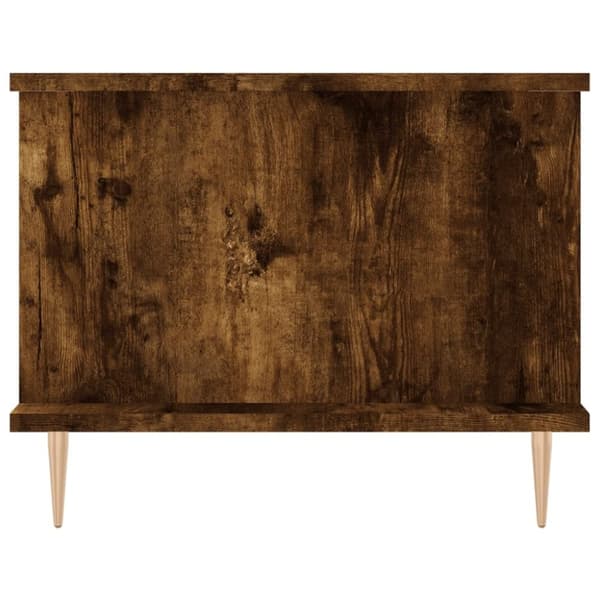 vidaXL Salongbord røkt eik 90x50x40 cm konstruert tre