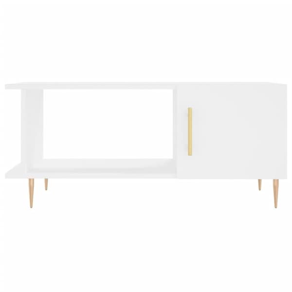 vidaXL Salongbord hvit 90x50x40 cm konstruert tre