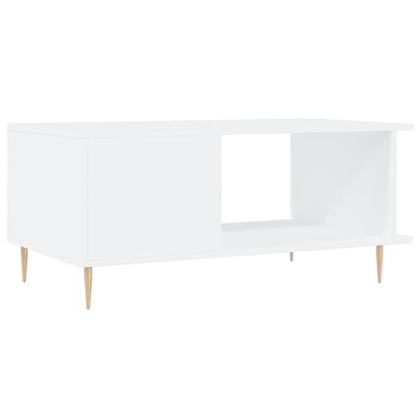 vidaXL Salongbord hvit 90x50x40 cm konstruert tre
