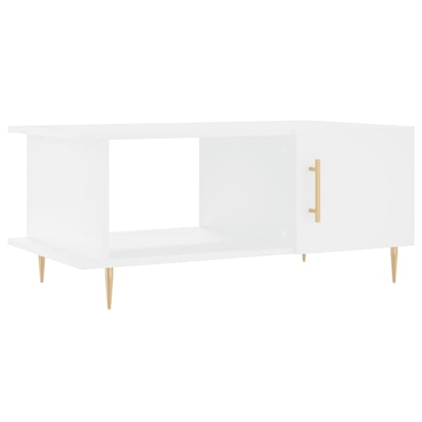 vidaXL Salongbord hvit 90x50x40 cm konstruert tre