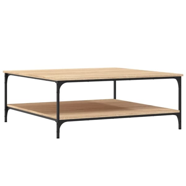 vidaXL sofabord 100x100x40 cm konstrueret træ sonoma-eg