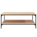 Miniatyrbillede 5 af 10: vidaXL sofabord 100x100x40 cm konstrueret træ sonoma-eg