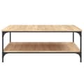 Miniatyrbillede 6 af 10: vidaXL sofabord 100x100x40 cm konstrueret træ sonoma-eg