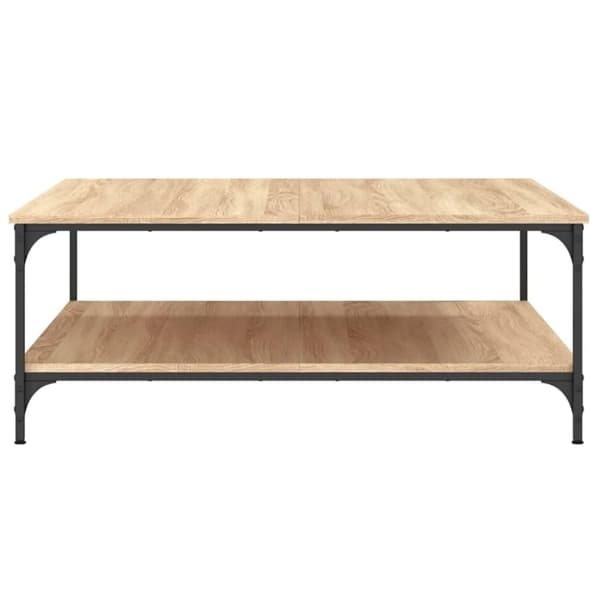 vidaXL sofabord 100x100x40 cm konstrueret træ sonoma-eg
