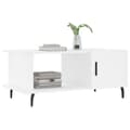 Miniatyrbillede 3 af 11: vidaXL sofabord 90x50x40 cm konstrueret træ hvid