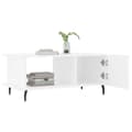 Miniatyrbillede 4 af 11: vidaXL sofabord 90x50x40 cm konstrueret træ hvid