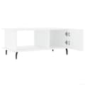 Miniatyrbillede 6 af 11: vidaXL sofabord 90x50x40 cm konstrueret træ hvid