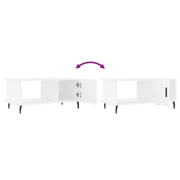 vidaXL sofabord 90x50x40 cm konstrueret træ hvid