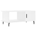 Miniatyrbillede 1 af 11: vidaXL sofabord 90x50x40 cm konstrueret træ hvid