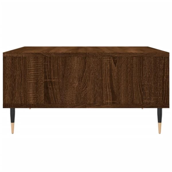 vidaXL sofabord 60x60x30 cm konstrueret træ brun egetræsfarve