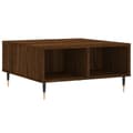 Miniatyrbillede 1 af 8: vidaXL sofabord 60x60x30 cm konstrueret træ brun egetræsfarve