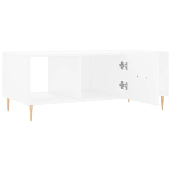 vidaXL Salongbord hvit 102x50x40 cm konstruert tre