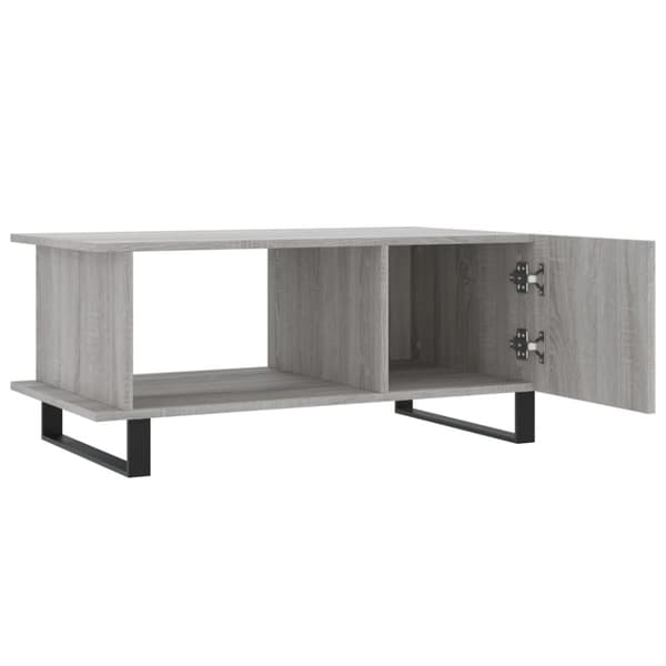 vidaXL Sohvapöytä harmaa Sonoma 90x50x40 cm tekninen puu